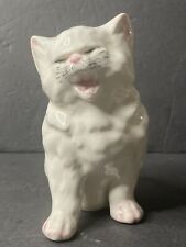 Vintage Royal Dux Porcelain Czechoslovakian Ceramic Angry Cat Kitten Figurine picture
