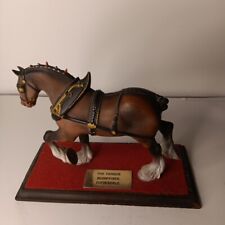 Vintage Anheuser Busch Famous Budweiser Clydesdale Horse Figurine & Base picture