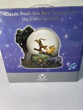 Disney Store Classic Pooh See Saw Snow Globe In Box Rare, Tested Music Works picture