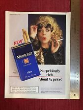 Montclair Cigarettes Sexy Woman Smoking 1990 Print Ad - Great To Frame picture