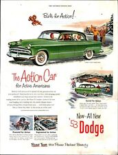 1953 Dodge Green Coronet Sedan Color Ad Cross Country Ski d9 picture