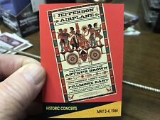 HISTORIC CONCERTS TRADING Card from 1991 - ProSet SuperStars MusiCards # 259 picture