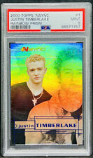 Justin Timberlake 2000 Topps NSYNC Rainbow Prism #1 RC Rookie PSA 9 picture