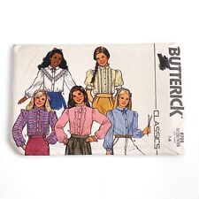 Butterick Classics Girl's Blouse 6709 Size 14 Complete picture