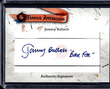 2021 Historic Autographs Famous Americans Jeremy Bulloch Boba Fett Cut Autograph picture