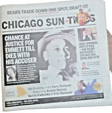 Emmett Till 2023 Chicago Newspaper NFL Draft Jerry Springer Death Mamie Mobley picture