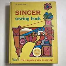 VTG 1972 Singer Sewing Book Yellow Pop Art Hardcover Golden Press Complete Guide picture