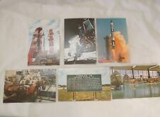 Six NASA Cape Kennedy Chrome Postcards picture