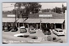 Wall SD-South Dakota RPPC Wall Drugstore, Advertising, Vintage Souvenir Postcard picture