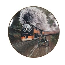 Round The Bend Collector Plate Artist J B Deneen Classic American Trains 1988 picture