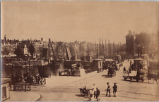 Netherlands, Rotterdam, the Port and the Railway Bridge, Vintage Print, ca.1880 Tira picture