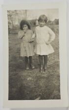 RPPC Darling Young Girls c1900s Cute Edwardian Button Shoes Postcard R7 picture