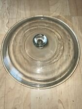 Pyrex Vintage Round Glass Replacement STARBURST Lid G 24 C 8 1/2 Inch Top Knob picture