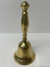 BRASS HAND BELL  7.5  MADE IN INDIA NEW picture