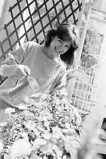 Actress Nathalie Baye at home in her apartment in Paris 1980 Old Photo 20 picture