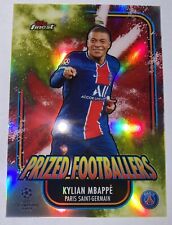 2020-21 Topps Finest Prize Footballers Yellow Red Fusion Kylian Mbappe picture