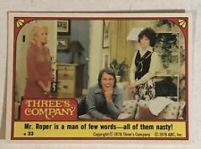 Three’s Company trading card Sticker Vintage 1978 #35 John Ritter Suzanne Somers picture