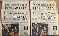 LA Times Nov 5th, 2008 PRESIDENT BARACK OBAMA Black History Memorabilia picture