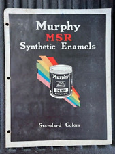 Rare Original Vintage Murphy MSR Synthetic Automobile Enamel flyer picture