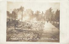 A View Of The Ruins, Fire, June 29, 1908, Coulterville, Illinois IL RPPC 1908 picture