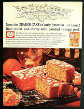 Duncan Hines cake ad vintage 1962 Early American orange cake mix advertisement picture