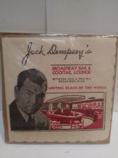 Vintage Jack Dempsey's Broadway Bar & Cocktail Lounge Napkin MRTR 10 picture