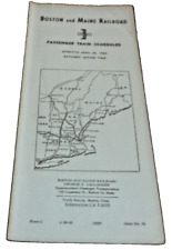 APRIL 1963 BOSTON & MAINE RAILROAD B&M PUBLIC TIMETABLE  picture