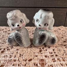 Vintage Kitsch Poodles Salt and Pepper Shakers Rare style picture