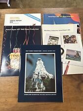 Vintage Walt Disney Productions Annual Report Booklets 1974 To 1979 Ephemera Lot picture