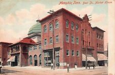 Memphis TN Tennessee Beale Main Street Market House Downtown c1906 Postcard Q4 picture
