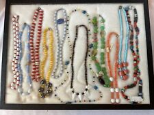 Vintage Lot of 11 Czech Glass Mardi Gras Beads New Orleans 1950-60’s Display Cas picture