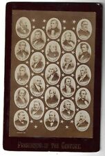 Post-March 4, 1889 Cabinet Card Photo All US Presidents Thru Benjamin Harrison picture