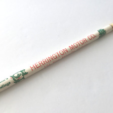 c. 1950s Herrington Motor Co. Merry Christmas Eufaula Wood Pencil Unsharpened picture