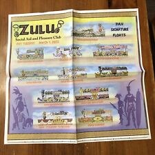 Mardi Gras Bulletin 2022 Krewe of Zulu  Float depictions summary Advocate picture