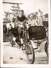 1939 Butlins Holiday Camp Clacton Family On Quad cycle  Orig Photo 3.25x2.5 Inch picture