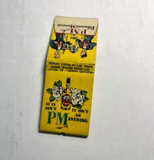 1315A - Vintage PM Blend Whiskey Unstruck Matchbook PM For Pleasant Moments picture