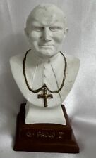 Vintage Pope John Paul 2nd G Paolo II Bust 4.5” Tall Figure Figurine picture