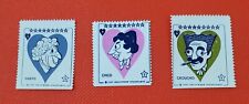 Marx Brothers 1947 Harpo Groucho Chico Stamp Set of 3 Hollywood Comedy Legends picture