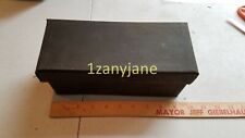 Vintage GLASS MAGIC LANTERN BOX FOR HOLDING SLIDES CARDBOARD AND CLOTH jui picture
