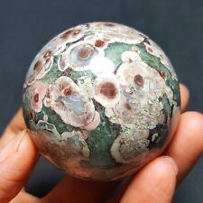 209g Natural polishing  Green cherry blossom agate Madagascar 31X68 picture