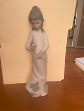 LLADRO Nao Daisa 1977  Girl with Dog Wearing Nightgown picture