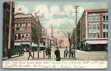 Town House Square Salem Mass Horse & Buggies Early 1900s Posted Vintage Postcard picture