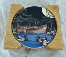 Vintage Duck Coasters - With Stand - Set Of 3 picture