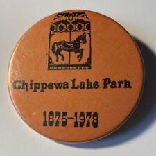 Chippewa Lake Park Ohio Amusement Park Pinback Button Defunct  02 picture