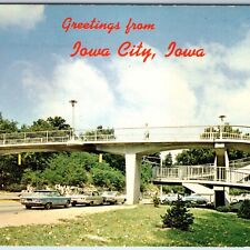 c1960s Iowa City, IA State University of Iowa Spiral Crosswalk Hwy 6 Dunlap A218 picture