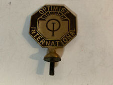 Vintage Optimist International License Plate Topper Badge picture