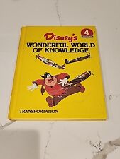 Vintage Disney's Wonderful World of Knowledge Volume 4 Transportation HC Book picture