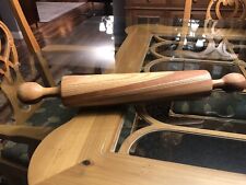 Handcraft Walnut & MAPLE WOOD ROLLING PIN Dough Roll 18.5
