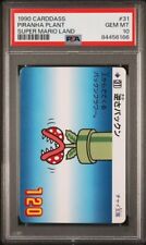 PSA 10 GEM MINT 1990 Carddass Petey Piranha Plant Super Mario Land #31 Pop 1 picture