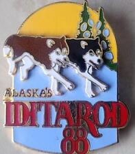 1988 IDITAROD TRAIL DOGSLED DOG SLED RACE ALASKA NOME - ANCHORAGE ENAMEL PIN picture